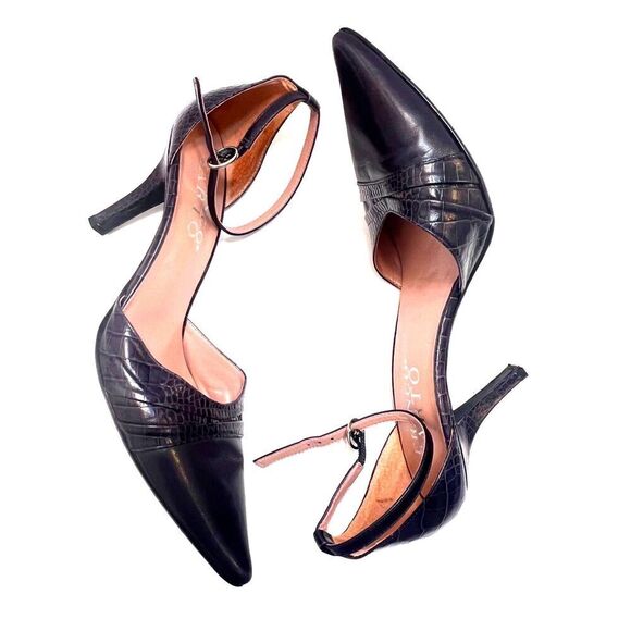 Franco Sarto womens printed pump pointed leather elegant romantic casual Size 8 - Picture 1 of 9